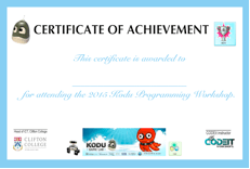 kodu certificate